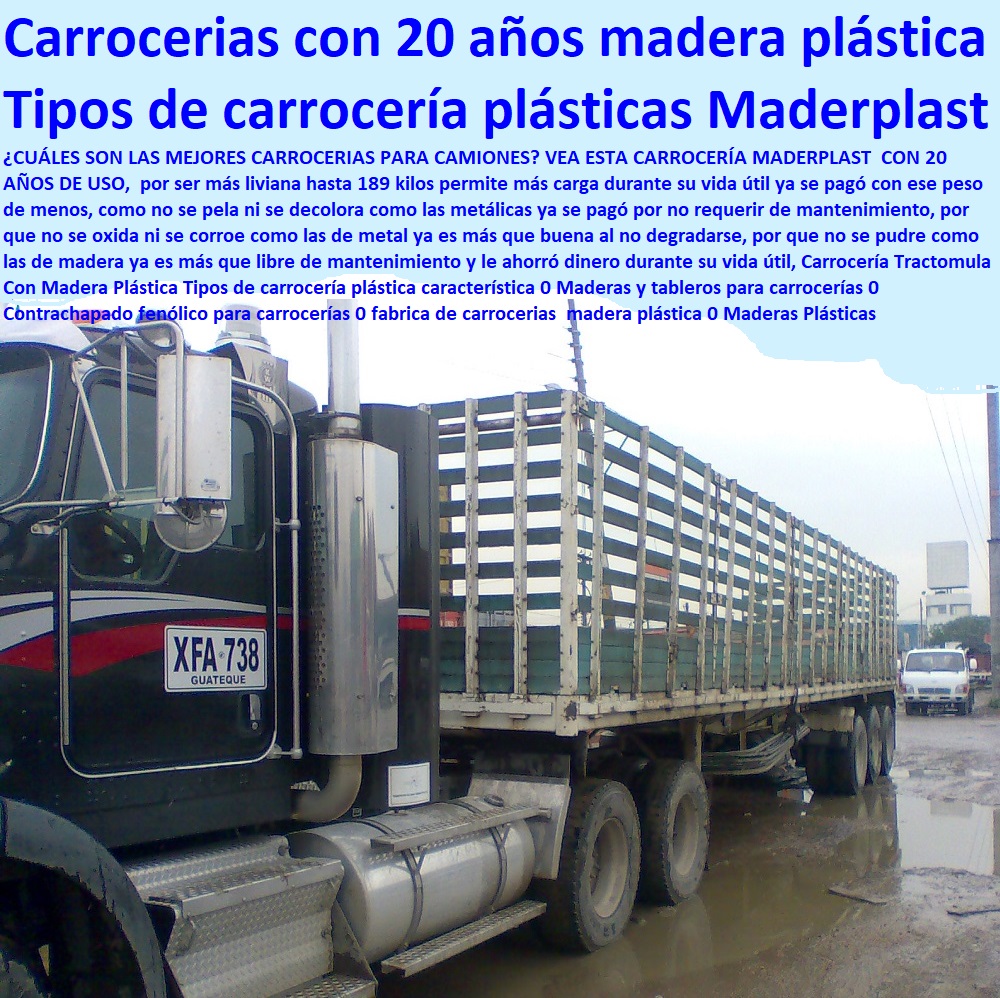 Carrocería Tractomula Con Madera Plástica Tipos de carrocería plástica característica 0 Maderas y tableros para carrocerías 0 Contrachapado fenólico para carrocerías 0 fabrica de carrocerias  madera plástica 0 Maderas Plásticas Carrocería Tractomula Con Madera Plástica Tipos de carrocería plástica característica 0 Maderas y tableros para carrocerías 0 Contrachapado fenólico para carrocerías 0 fabrica de carrocerias  madera plástica 0 Maderas Plásticas